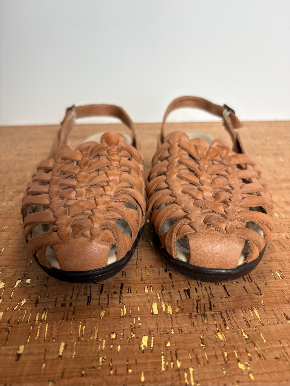 Softspots Woven Slingback Mules in Tan - Picture 5 of 9